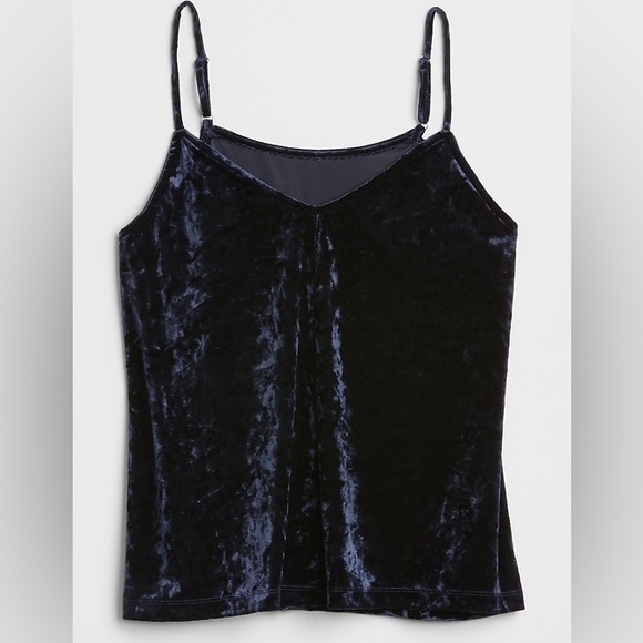 GAP velvet navy blue tank top - Picture 1 of 7
